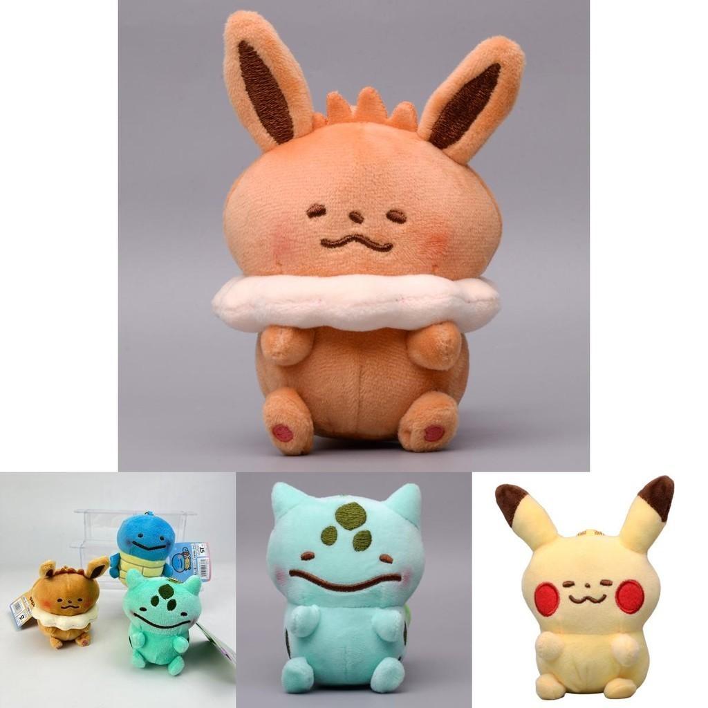 Очаровательные плюшевые брелки-покемоны с Пикачу, Сквиртлом, Чармандером, Бульбазавром и Иви. Идеально для коллекционеров!