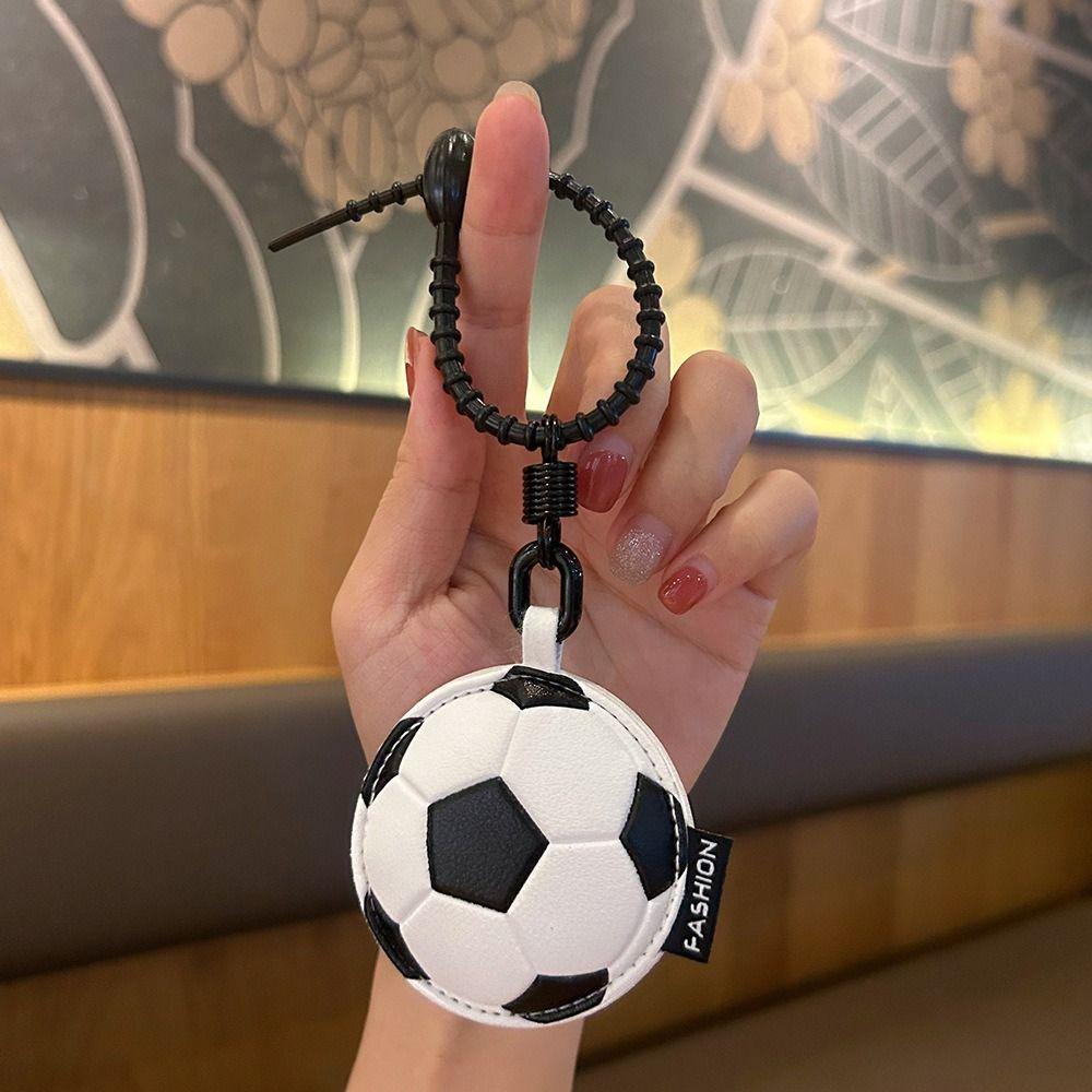 Volleyball Rugby Football Pendant Basketball Car Key Ring Fashion Ball Leather Keychain  Women Men
