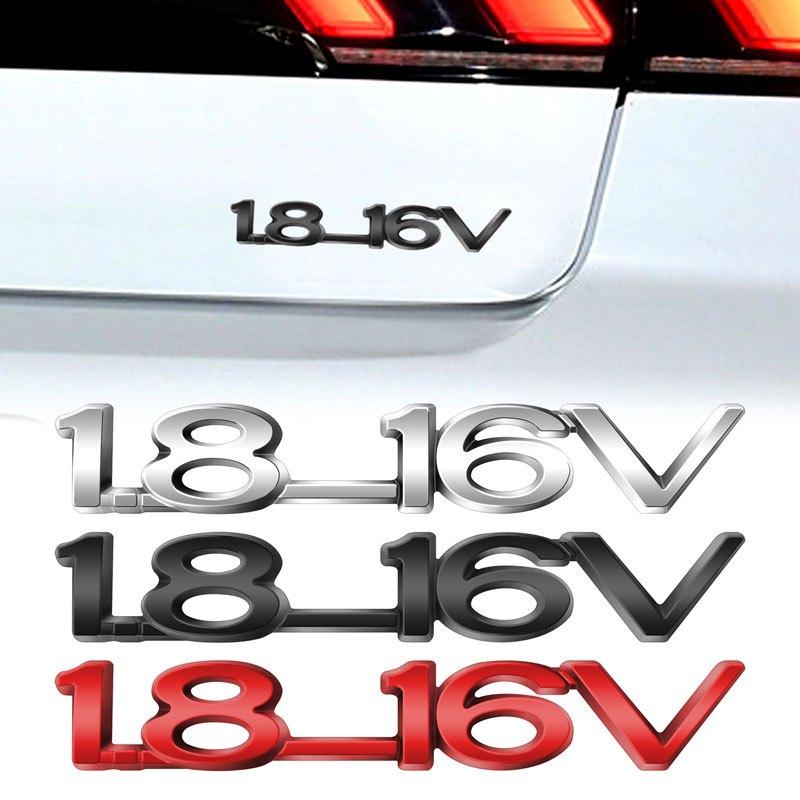 1 шт. 3D Металлическая эмблема 1.8-16V | Универсальная наклейка-значок на задний багажник автомобиля для ZAFIRA ASTRA Optima Corsa Vectra Insignia