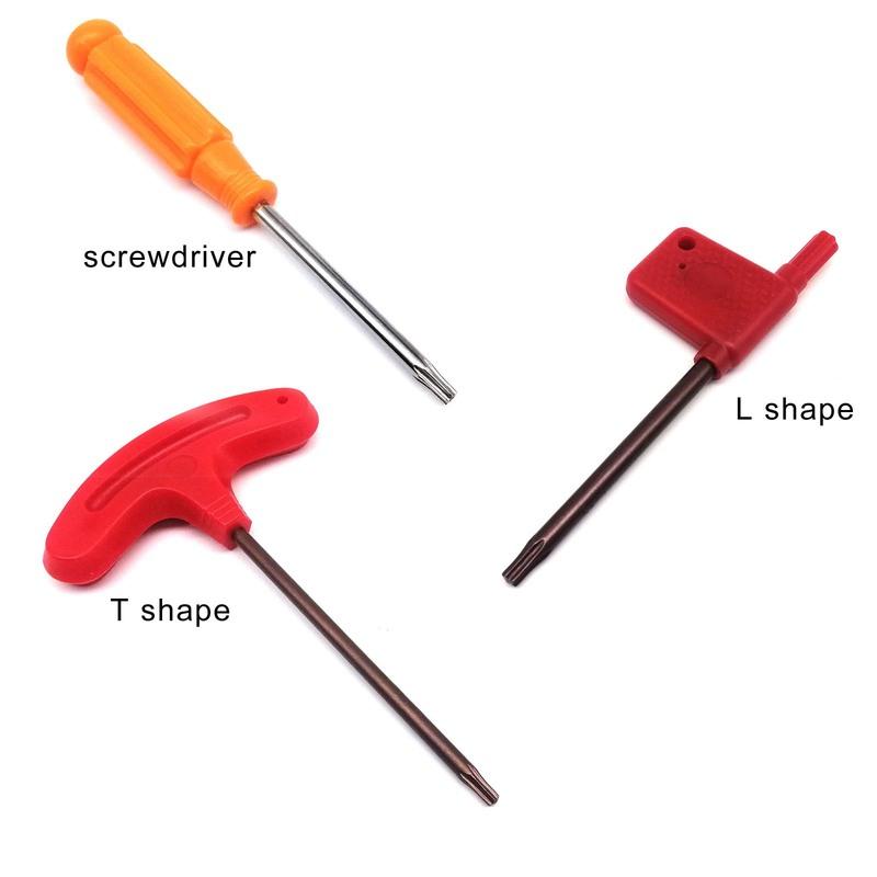 T4 T6 T7 T8 T9 T10 T15 T20 T25 T30 Six Lobe Torx Head Tamper Proof Security Screw Bolt Hole Screwdriver Screw Driver Wrench Key