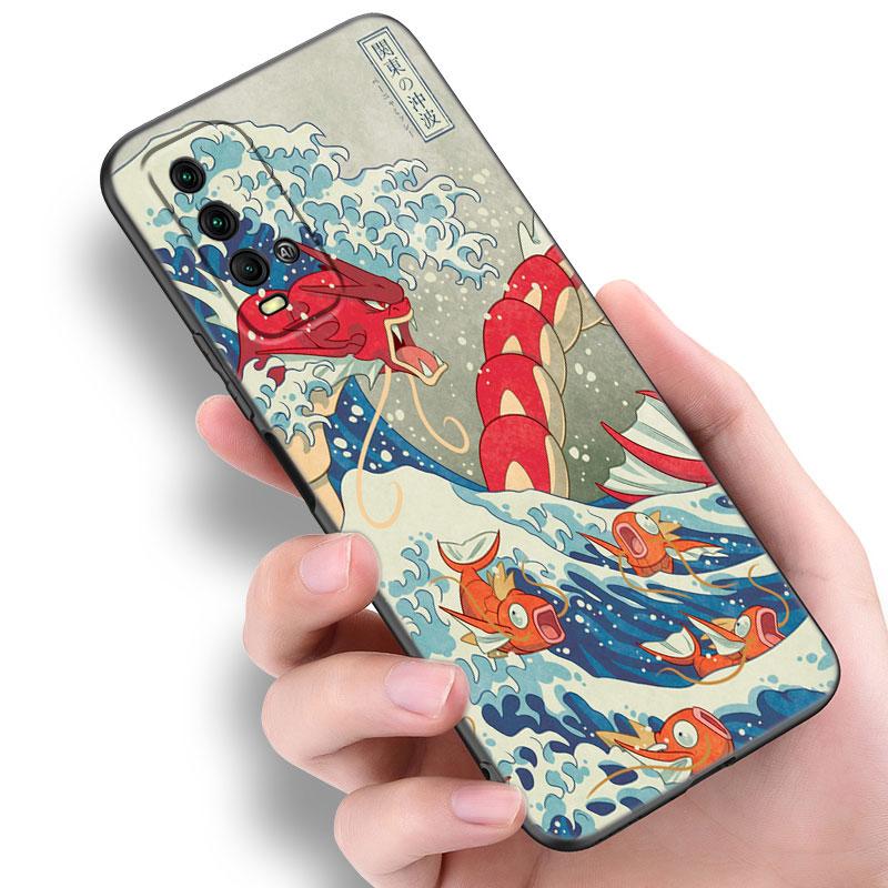 Чехол для телефона Japan Wave Anime Dragon для Xiaomi Redmi Note 5 6 9T K20 K40 K50 Pro 7A 8A 9A 9C 9i 10A 10C A1 S2 TPU черный чехол