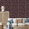 Animal Skin Wallpaper Burgundy 50x1000
