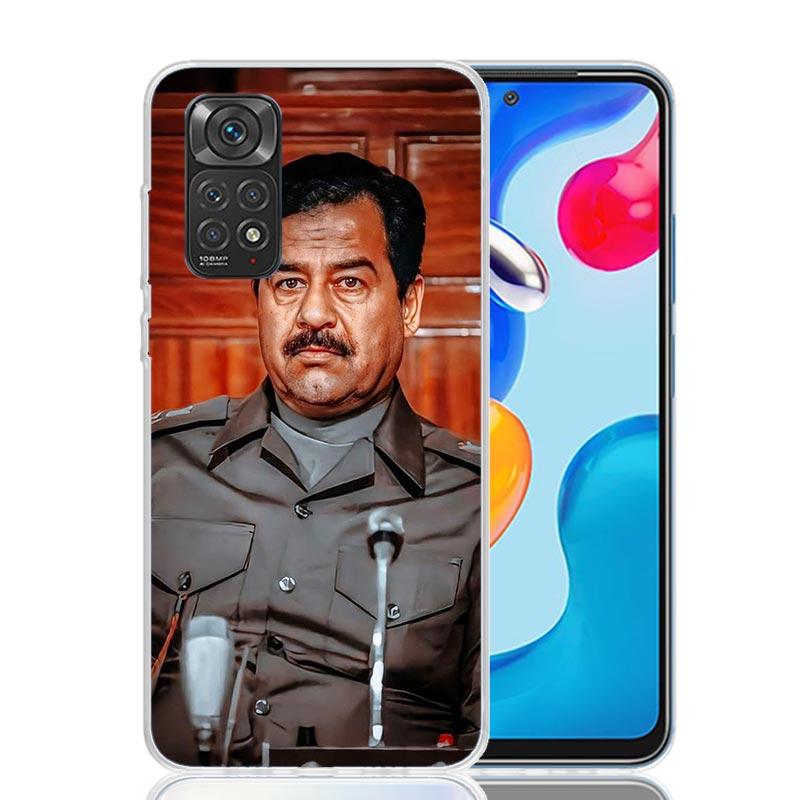 Etui Fashion Saddam Hussein Iraq Arabic Phone Case For Xiaomi Redmi Note 15 14 13 12S 12 Pro Plus 11S 11E 11 11T 10S 10 Art Soft