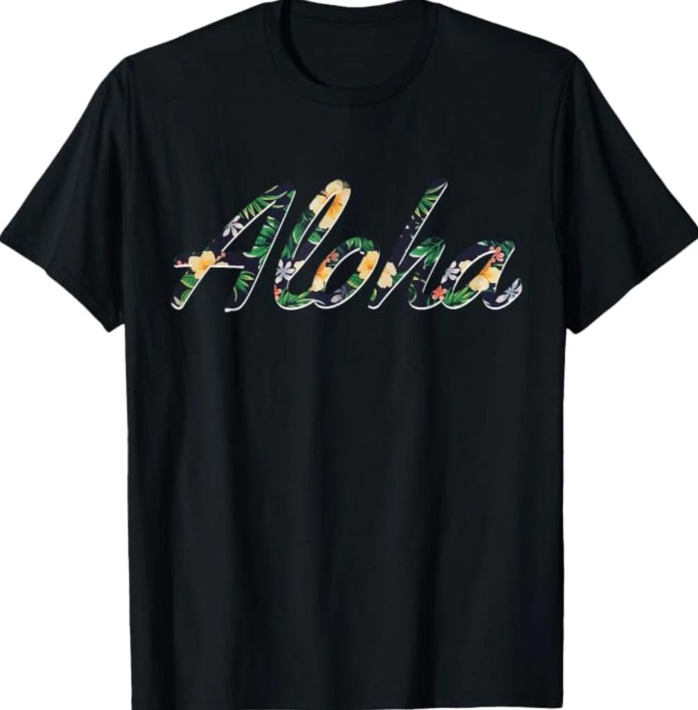 Aloha Vintage Floral Tropical Hawaii Gift T-Shirt