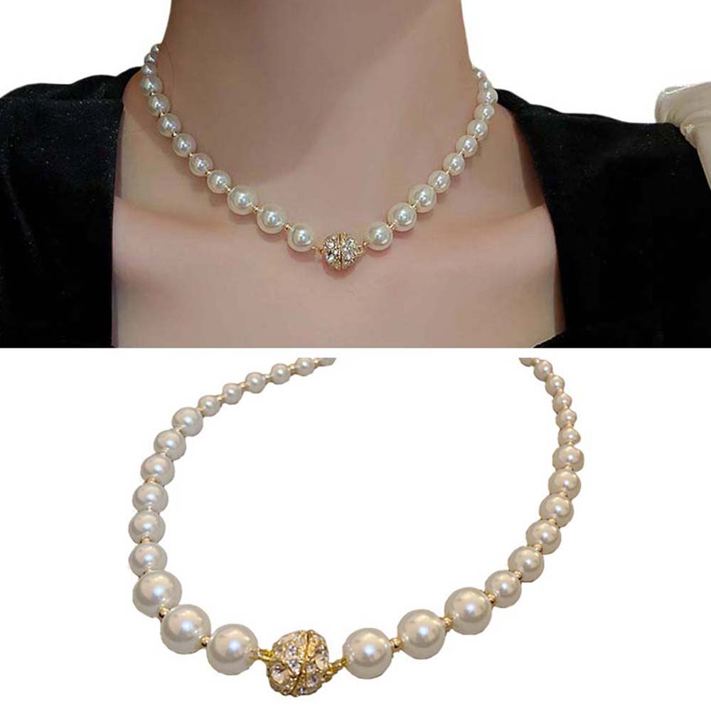 Искусственный драгоценный камень Жемчуг Ключица Цепочки Стразы Жемчужный чокер Подвеска Жемчужные украшения Ожерелье Невеста
