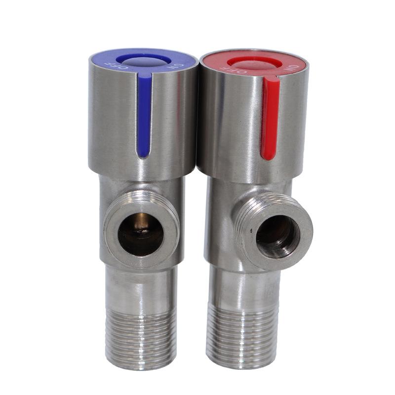 1 шт. Трехходовой кран из нержавеющей стали 304 для водонагревателя, кран горячей и холодной воды, угловой кран три в одном для унитаза