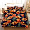 Floral Duvet Cover Spring Colorful Flower Pattern Twin Bedding Set For Kids Teens Adult Microfiber Double Queen King Quilt Cover