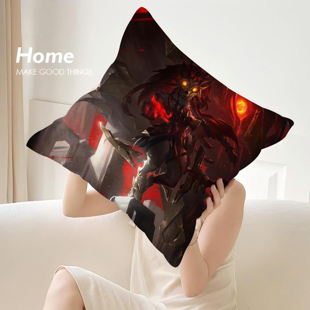 K-Kindred LOL Игровая Наволочка Декоративная для Дивана Домашний Двусторонний Принт Плюшевая Квадратная Наволочка для Подушки Декор Подушки Чехол