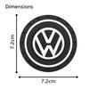 For Volkswagen 1/2pcs Car Water Cup For Volkswagen Polo VW Golf Caddy Scirocco Rline GTD R Beetle Touran Waterproof Non-slip Silicone Coasters
