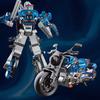 Transforming Robot Motorcycle Toy Movable Joints Educational Transformable Motorbike Deformation Robot Model Toddlers Boys Birthday