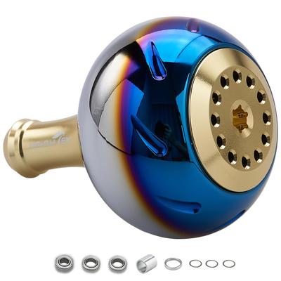 Ручка для катушки HEIGHTEN 45 мм, 4 цвета, тип Shimano B, размер Daiwa L, универсальная серия Aurora (Золото) (723)
