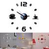 Premium 3d Diy Coffee Cup Acrylic Mirror Wall Sticker Clock For Modern Home Decoration