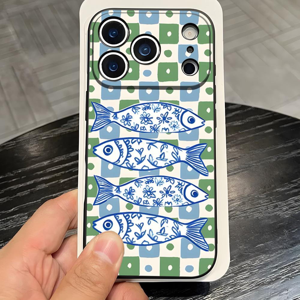 Чехол для телефона 'Рыба Смешные Сардины' для IPhone 17 Pro Max 16 15 14 Pro Max 13 11 X Xs Xr 8 7Plus Силиконовый Чехол