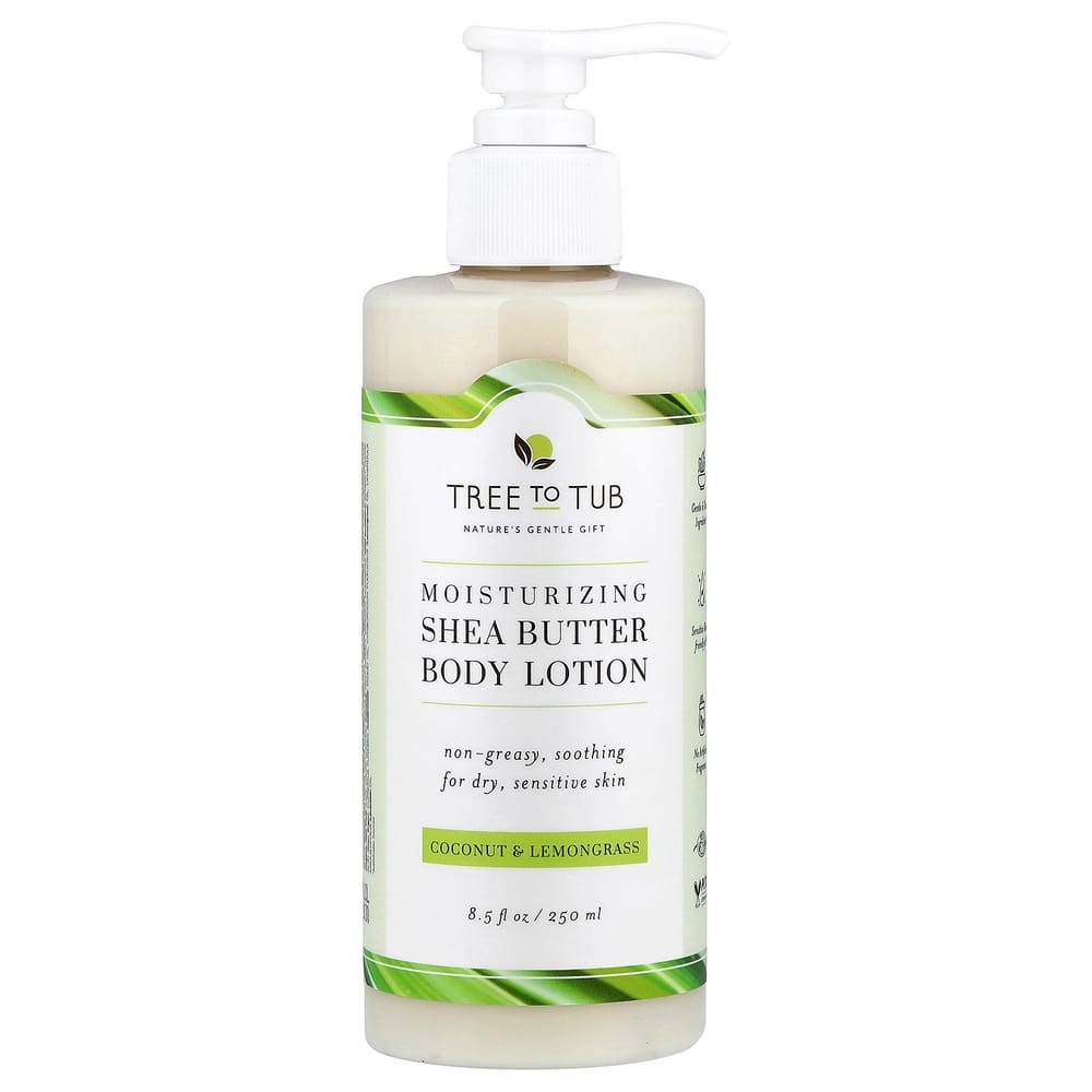 IHerb Увлажняющий лосьон для тела с маслом ши Кокос и лемонграсс 250 мл (8,5 жидких унций)