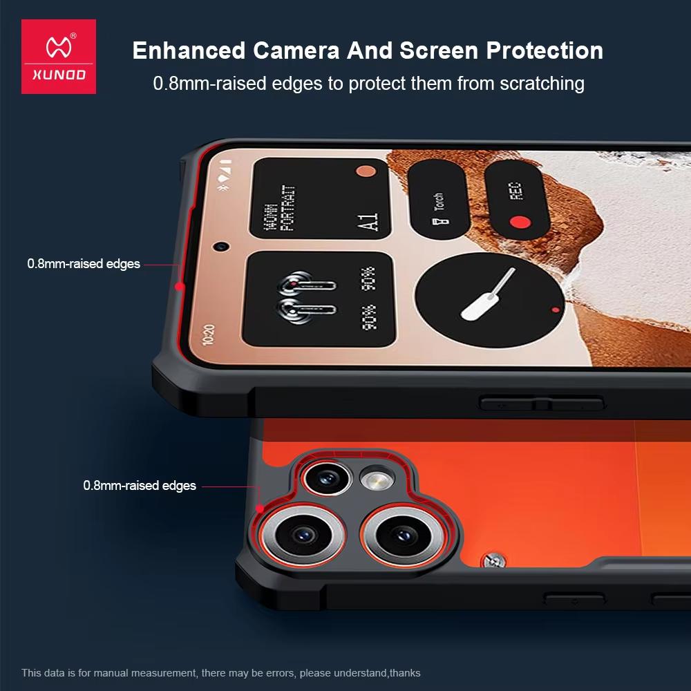 Для Nothing CMF Phone 2 Pro Чехол XUNDD Ударопрочный Бампер Защитные Чехлы Прозрачный Чехол для Телефона Роскошный Чехол Для Nothing CMF Phone 2 Pro