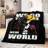 ONE PIECE Monkey D. Luffy Print Blanket Warm Comfortable Flannel Blanket Suitable for Bedrooms,Sofas, Beds,Chairs -QIAO98