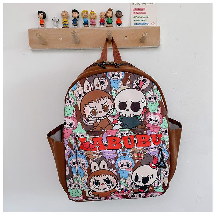 Foreign Style Internet Celebrity Boys And Girls Backpack Cartoon Animation Cute Print Primary School Bag Size Children Backpack