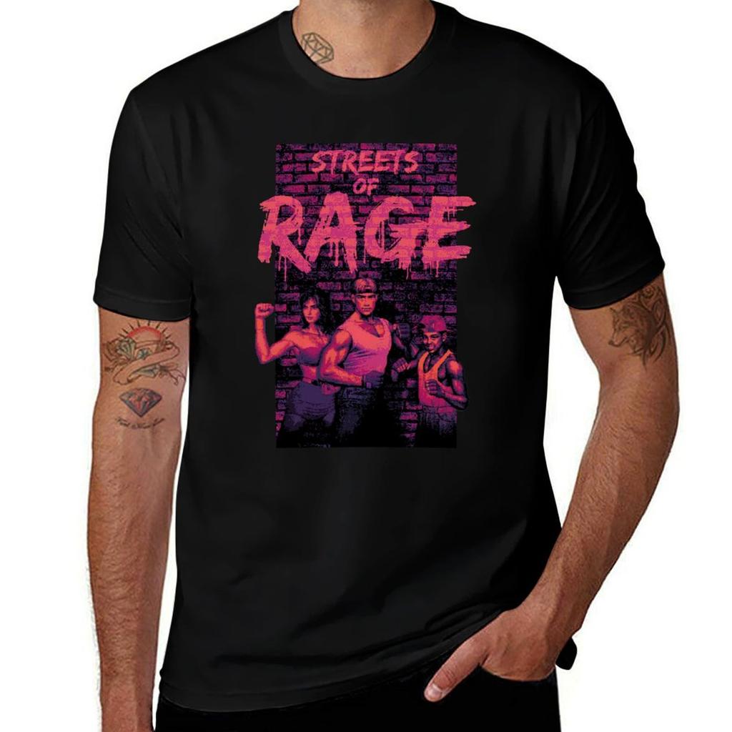 Streets Of Rage 2 T-shirt Cotton Tshirt 100% Graphic T Shirts For Man Mens Graphic T Shirts T-shirt