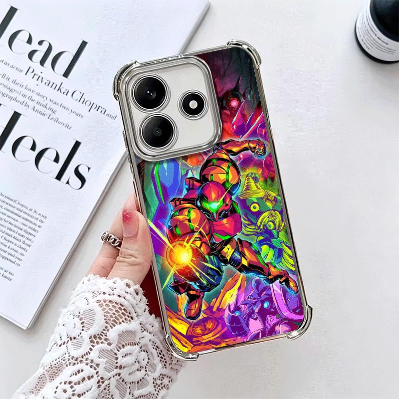 M-Metroids Soft Phone Case For Xiaomi Redmi Note 14 15 Pro Plus 13 12 11S 11T 5G 10 9S 9 Plating Anti-Fall Fundas