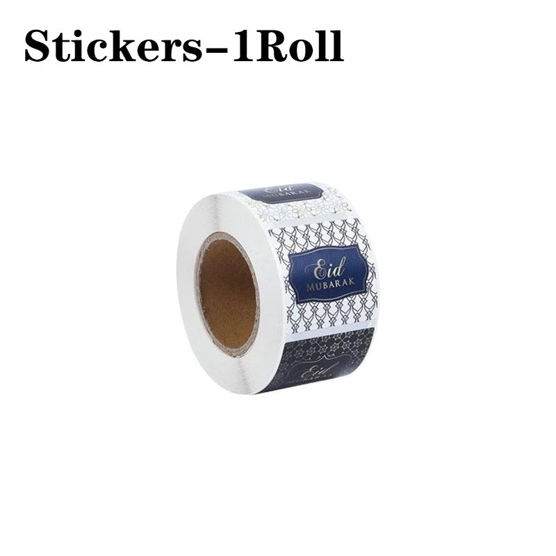 1-5 рулонов Рамадан Карим Ид Мубарак бумажные наклейки подарочная упаковка пломбировочные наклейки ислам мусульманский домашний декор наклейка для подарка на Рамадан