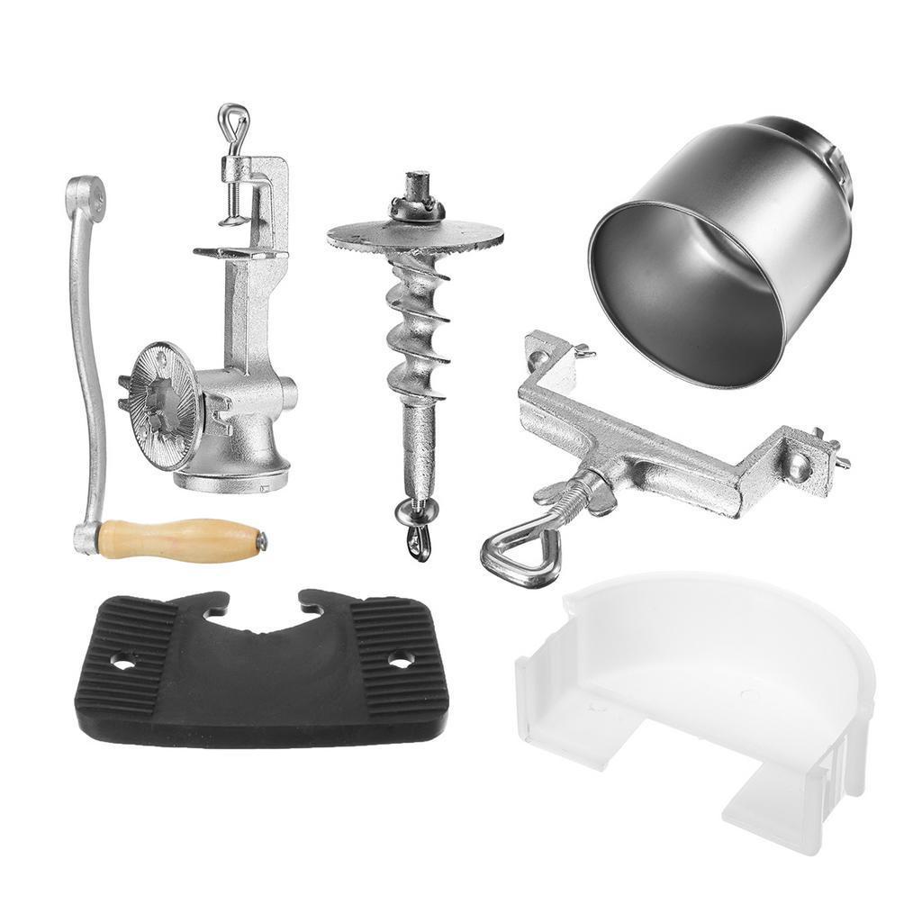 Чугунная ручная кофемолка с ручкой для помола кофейных зерен, кукурузы, пшеницы, зерна, орехов, злаков, кофейной посуды, мельница, инструменты для кухни, серебристая