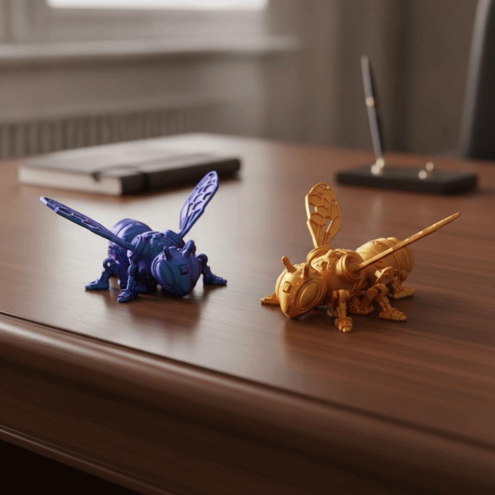 Movable Joint Mechanical Bee Toy Wing Joints Movable Joint Insect Toy Home Decorations