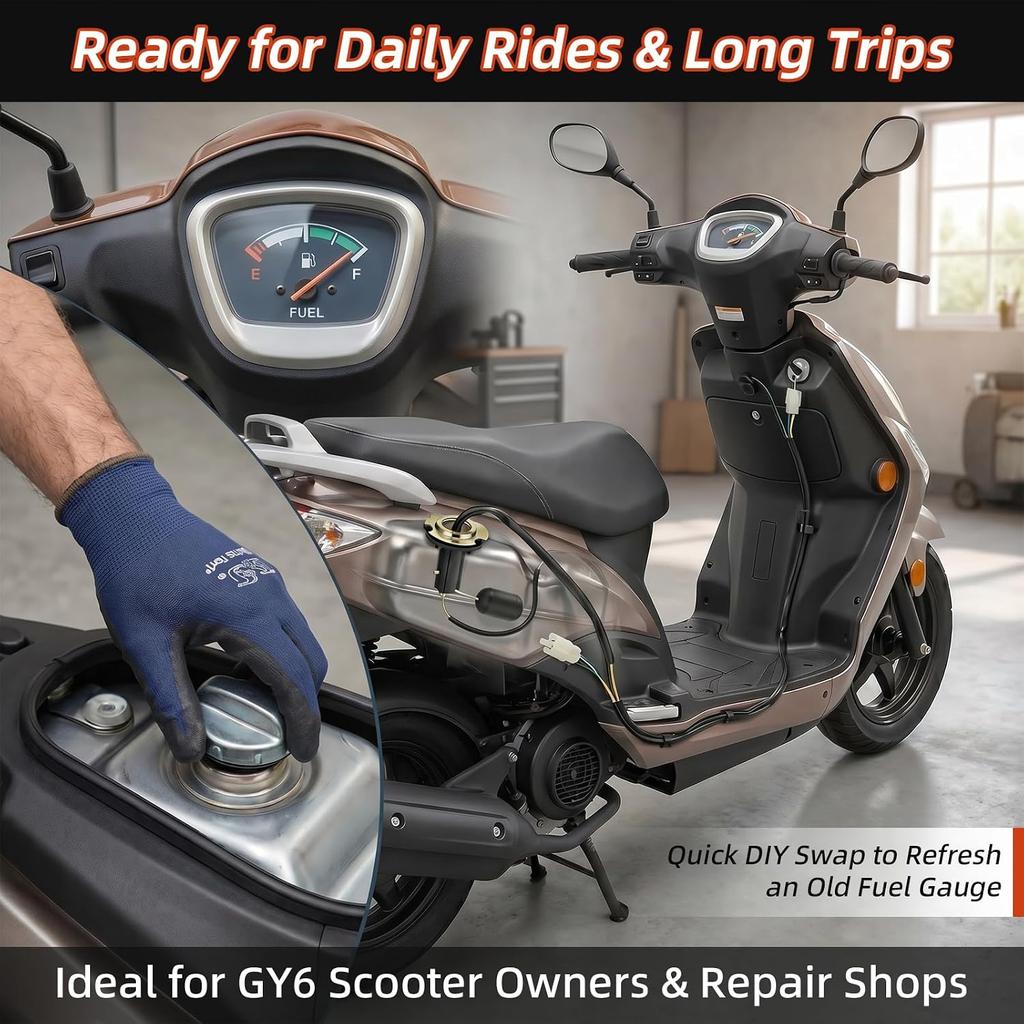 Minho Float-Type Fuel Tank Level Sensor Kit Fit for Chinese GY6 50cc 139QMA 139QMB Scooter Moped ATV TaoTao Jonway Parts