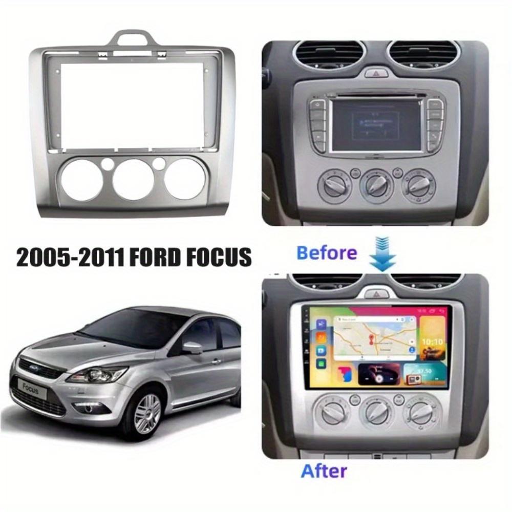 Рамка для автомагнитолы, подходит для FORD FOCUS 2005-2011, МЕХАНИЧЕСКИЙ кондиционер/АВТО кондиционер, панель для переоборудования приборной панели, монтажный комплект, панель для стереоплеера