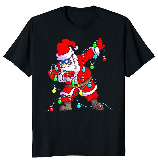 NEW LIMITED Santa Dabbing Through Snow Classic Novelty Tee