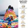 Lilo & Stitch Design Throw Blanket Soft Polyester Fabric for Office Chair or Sofa Ideal for Birthday, Halloween, Christmas Gifts
