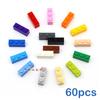 60 шт. Конструктор DIY Толстые Фигурки Кирпичики 1x3 Точки Образовательные Креативные Размер Совместимый с 3622 Пластиковые Игрушки для Детей