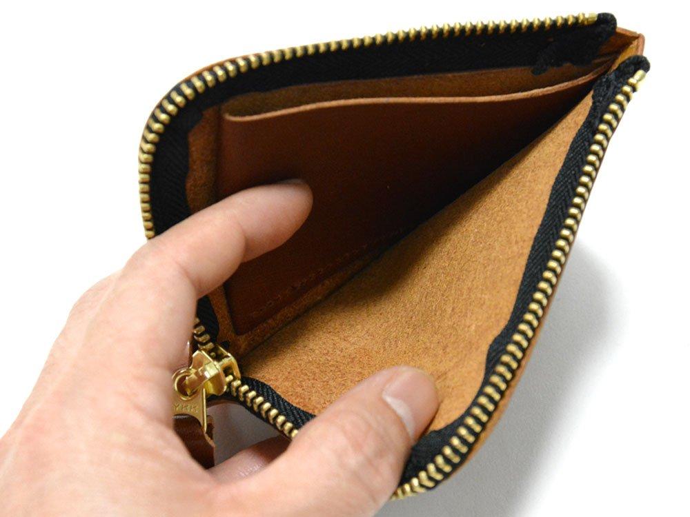 Чехол для монет Tochigi из дубленой кожи, сделано в Японии, 7 цветов, бесплатно, черный (Кожа Тотиги)