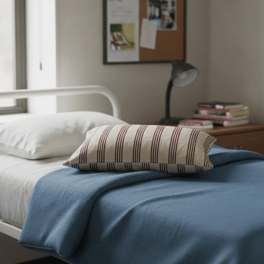 Rectangle Stripe Pattern Single Pillowcase Envelope Opening Design Bed Pillowslip Guesthouse