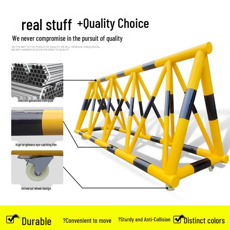 Movable Construction Site Barrier - Safety Guardrail for Schools and Vehicles