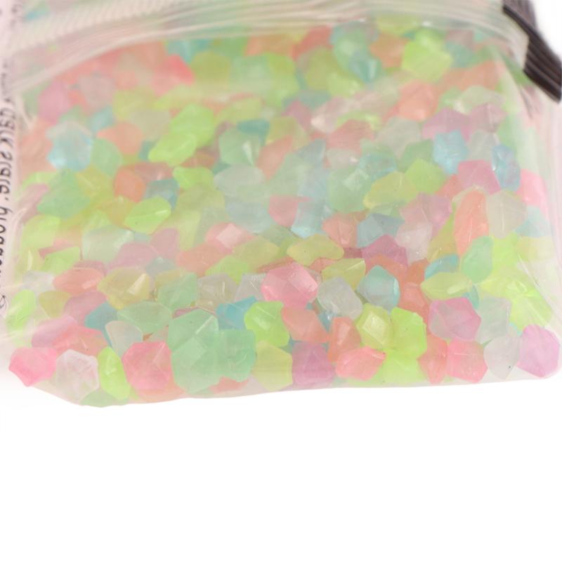 1000 шт. светящийся песок, светящаяся в темноте галька, камень, домашний сад, уличная дорожка, украшение для газона, аквариумный декор, 3-5 мм