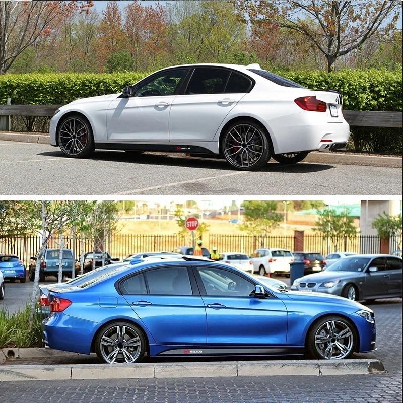 2pcs Car Door Side Skirt Sill Stripe Carbon Decals For Mazda 6 3 CX5 5 2 323 CX7 Demio Atenza Axela MX30 CX30 CX3 Accessories