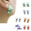Shark Pig Temperament Women Jewelry Korean  Earrings Cartoon Stud Earrings 3D Animal Bite Earring