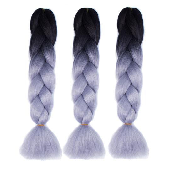 Wig Gradient African Blackman Braid Cosplay for Ladies Extension Long Supplies Plaited Faux Hair