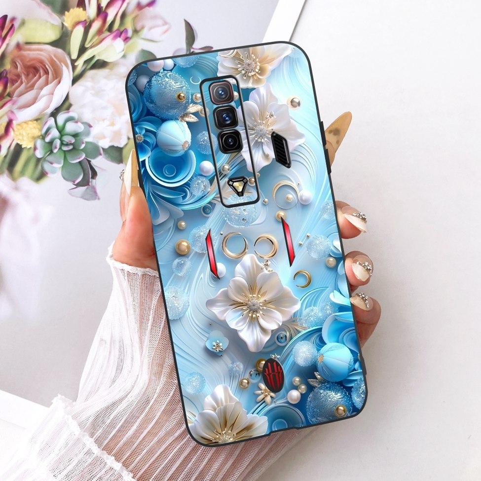Чехол для телефона ZTE nubia RedMagic 7 Силиконовый Милый Кот Модный Забавный Расписной Funda Для Red Magic 7 NX679J Корпус