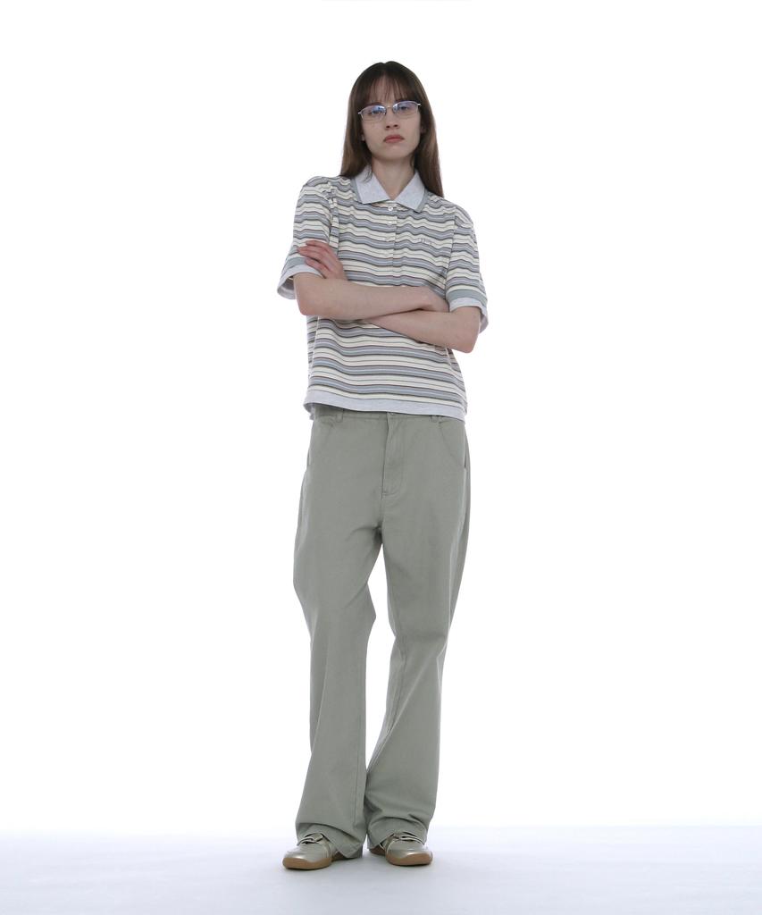 PARTIMENTO WOMEN Double Waist Chino Pants_Stone