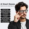 Новая модель умных очков AI-перевод Солнцезащитные очки Bluetooth-звонки Музыкальный плеер Управление камерой Очки для видеозаписи Мужские Женские Стабилизация изображения