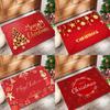 Crystal velvet Christmas Mat Santa Claus Floor Mat New Xmas Doormat  Bedroom