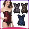 European & American Lace Mesh Shapewear: Slimming Waist Cincher & Bust Support Corset