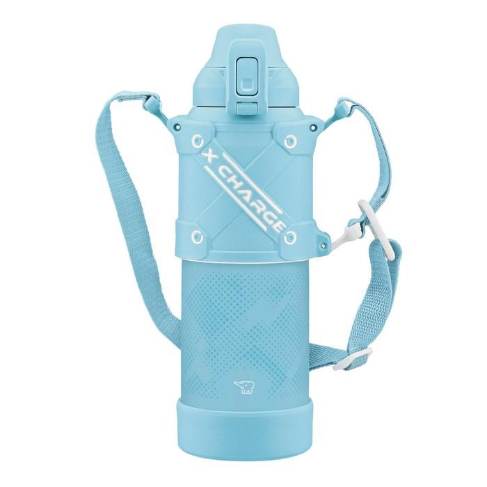 ZOJIRUSHI Cool Bottle Water Bottle 1.0L Sports Type Seamless Lid Impact & Scratch Resistant Protect Armor Sky Blue SD-HB10-AL 1.0 L