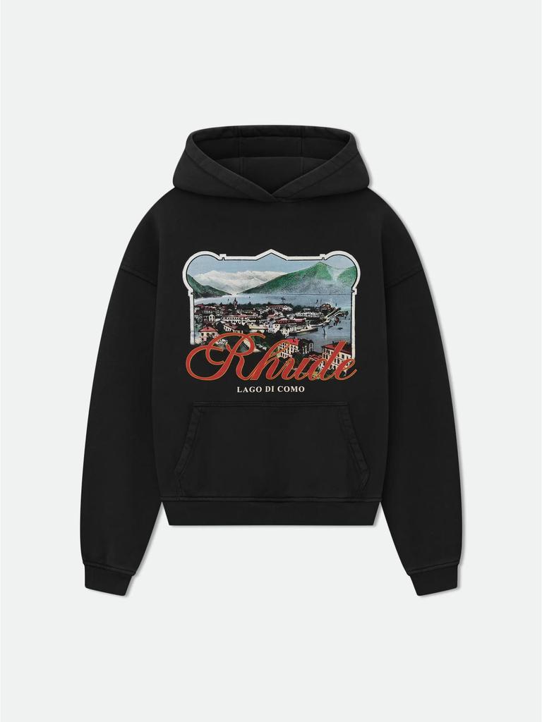 Толстовка с капюшоном RHUDE 25SS Геометрическая - Модная мужская куртка в европейском и американском стиле