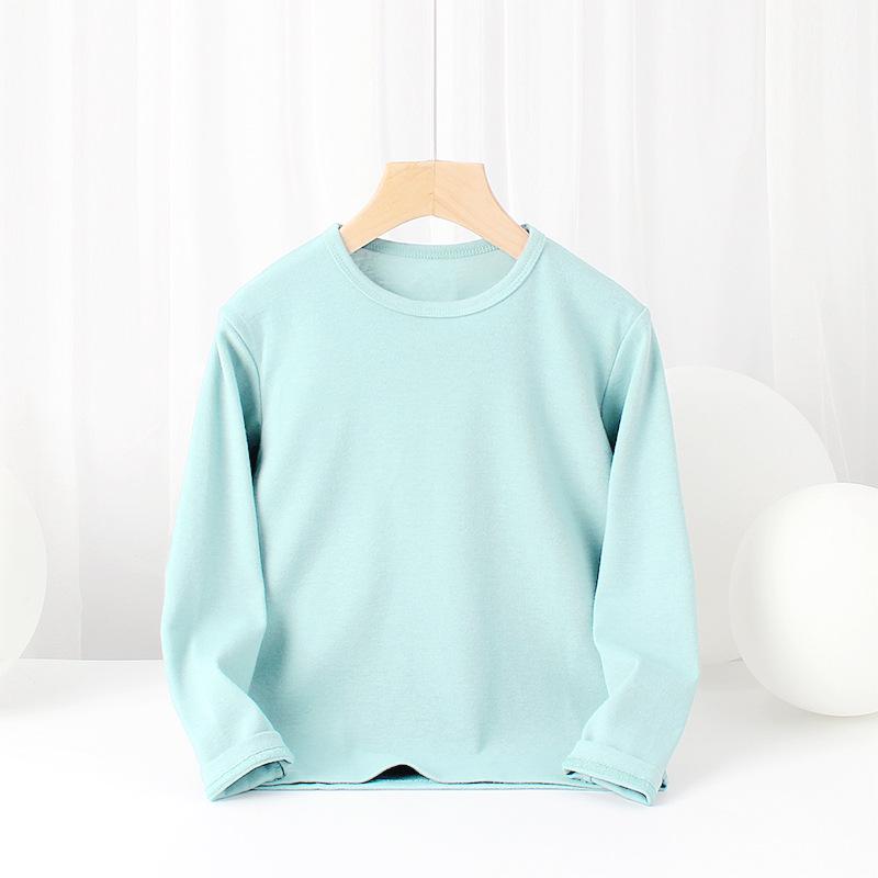 Kids' Spring & Autumn Korean-Style Cotton Long-Sleeve T-Shirts