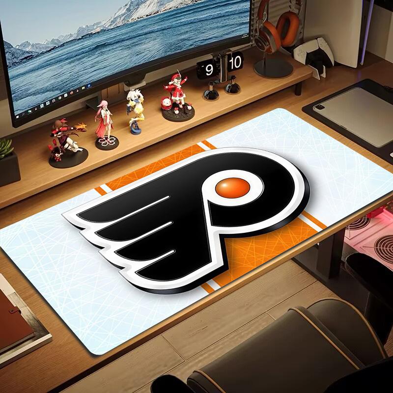 Philadelphia Flyers Print Cushion Non-slip Laptop Tablet Big Mousepad XXL Mat Mini PC Playmat With Lock edge