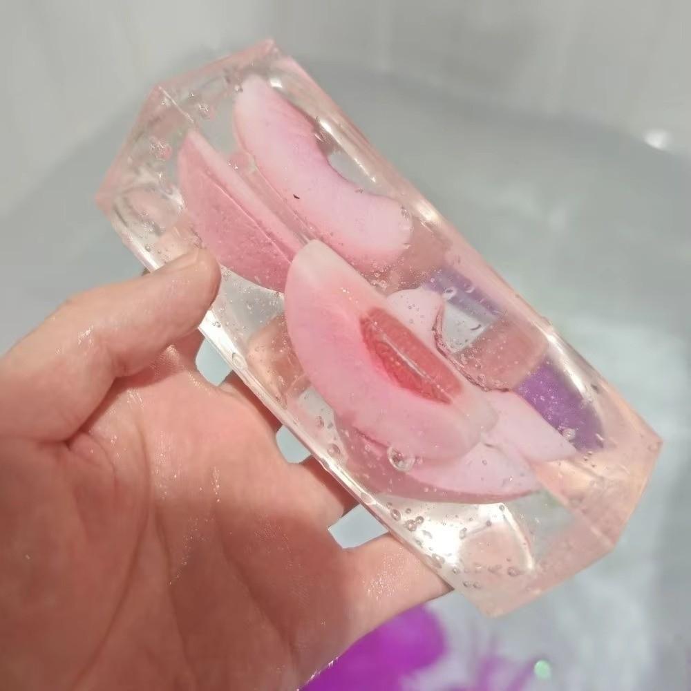 Transparent Fruit Ice Cube Squishy Toy Soft Fruit Jelly Stick Fruit Squishy Toy Birthday