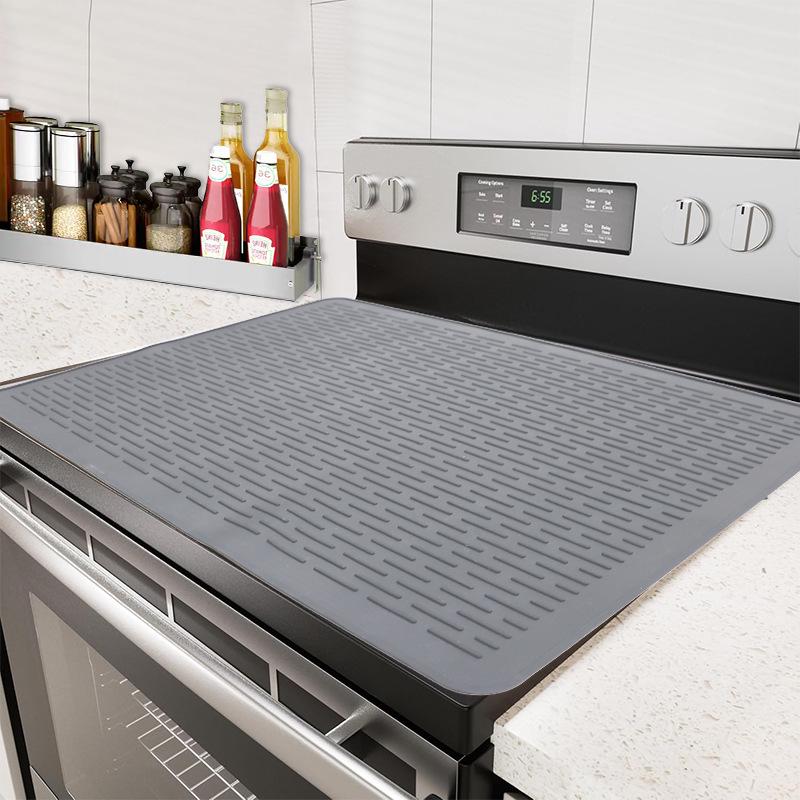 Silicone Non-slip Heat-Resistant Stove Mat - Draining & Anti-scald Placemat for Kitchen and Dining Table.