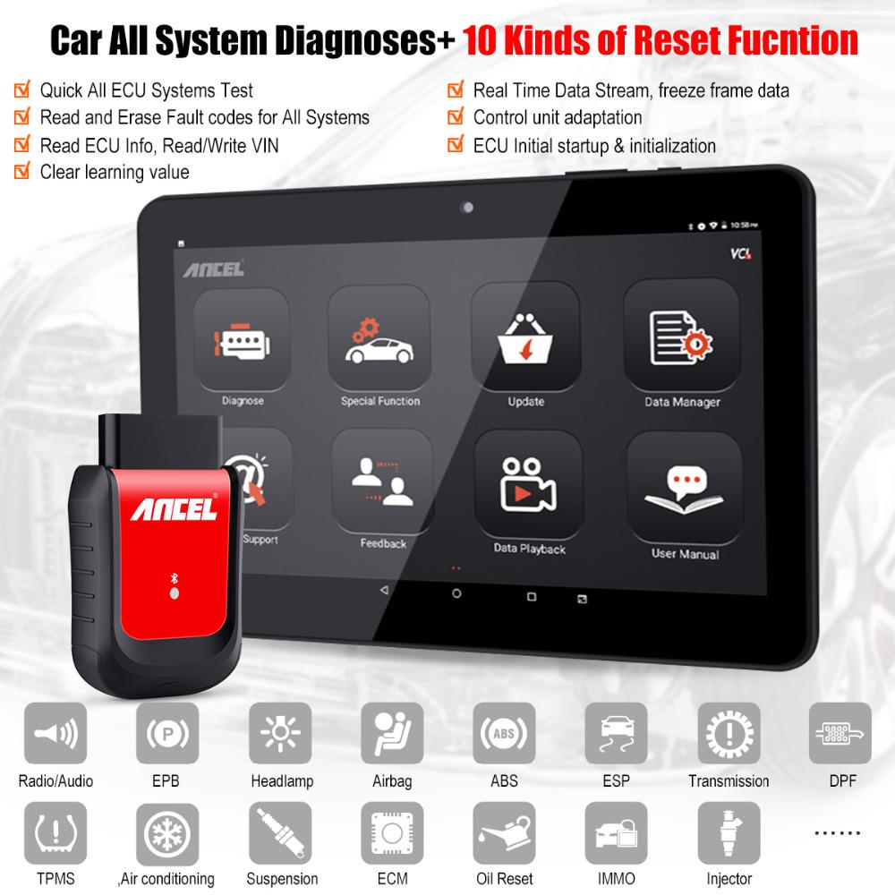 Автомобильный сканер Ancel X6 Bluetooth OBD2